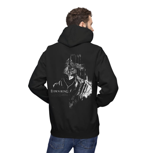 Hoodie — Subtle Grunge Portrait Graphic Pullover