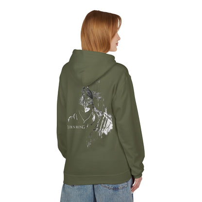 Hoodie — Subtle Grunge Portrait Graphic Pullover