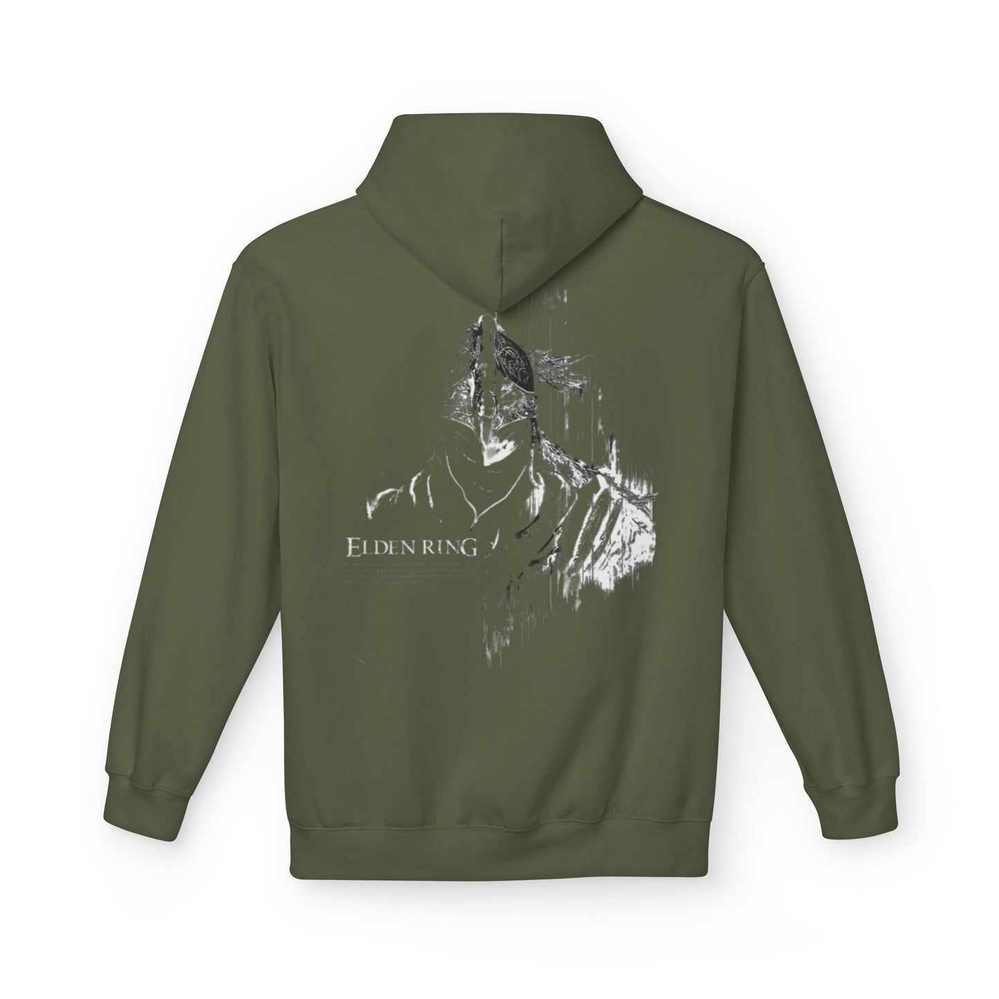 Hoodie — Subtle Grunge Portrait Graphic Pullover