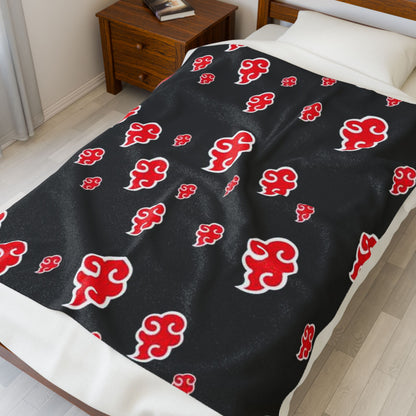 Akatsuki Cloud Velveteen Plush Blanket — Anime-Inspired Cozy Throw