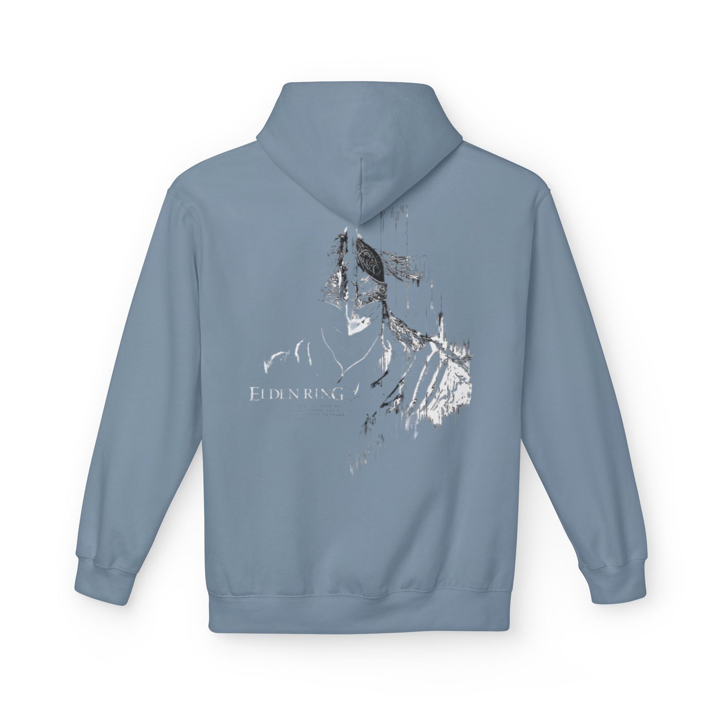 Hoodie — Subtle Grunge Portrait Graphic Pullover