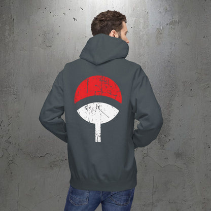 Anime Sharingan Eyes Hoodie — Uchiha-Inspired Red & Purple Eye Graphic Pullover