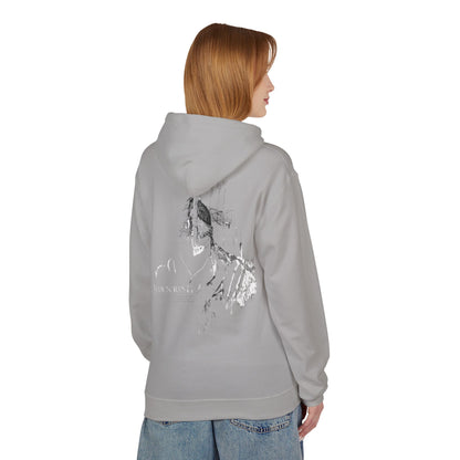 Hoodie — Subtle Grunge Portrait Graphic Pullover