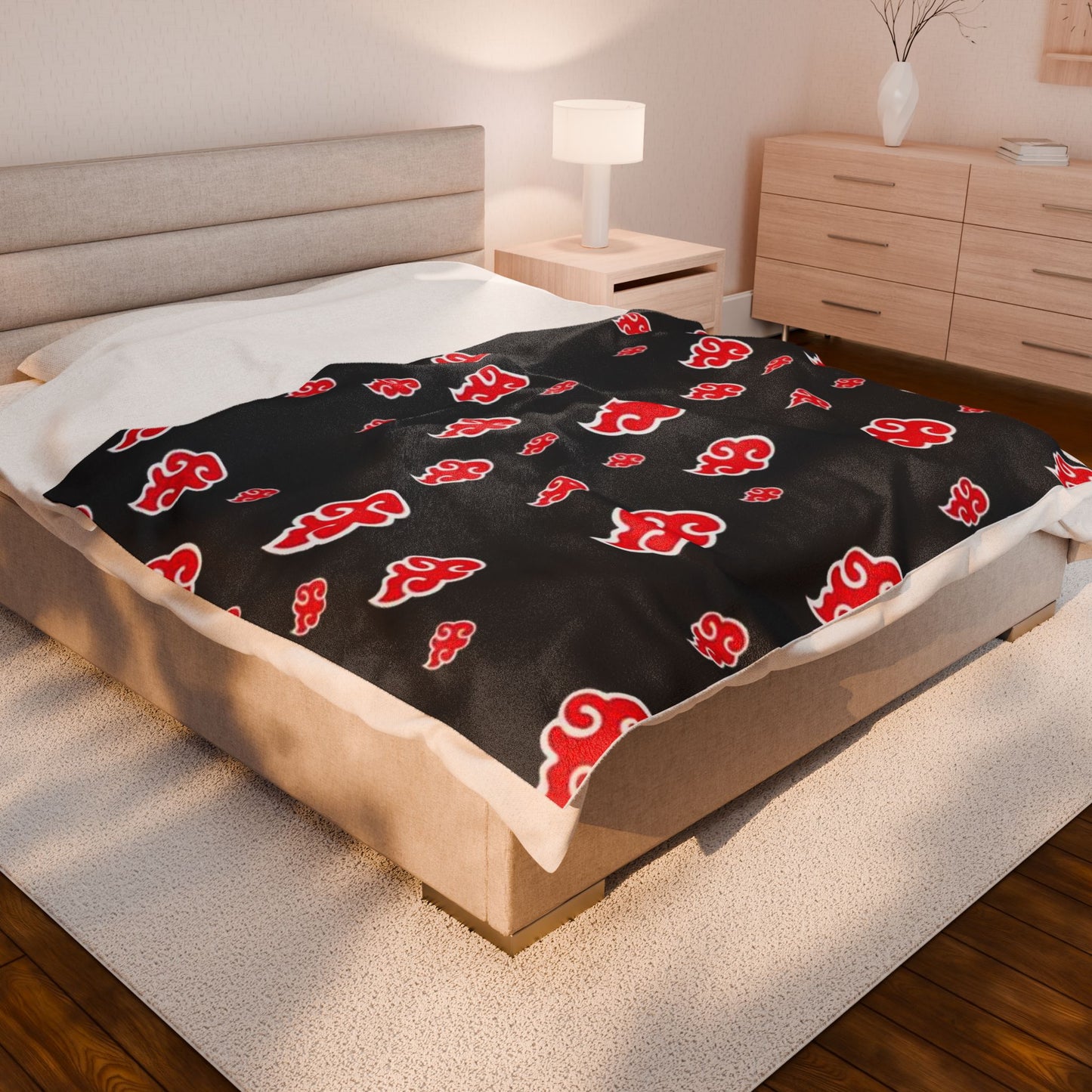Akatsuki Cloud Velveteen Plush Blanket — Anime-Inspired Cozy Throw