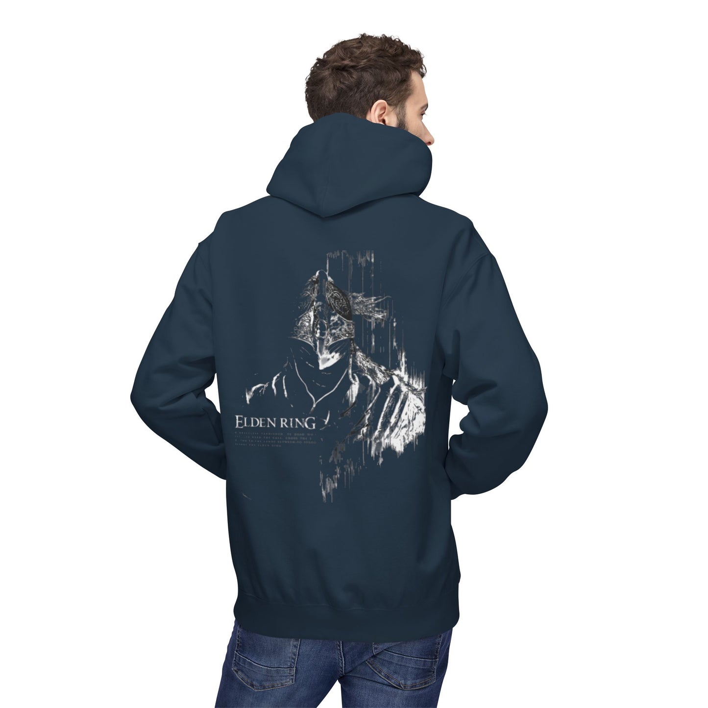 Hoodie — Subtle Grunge Portrait Graphic Pullover