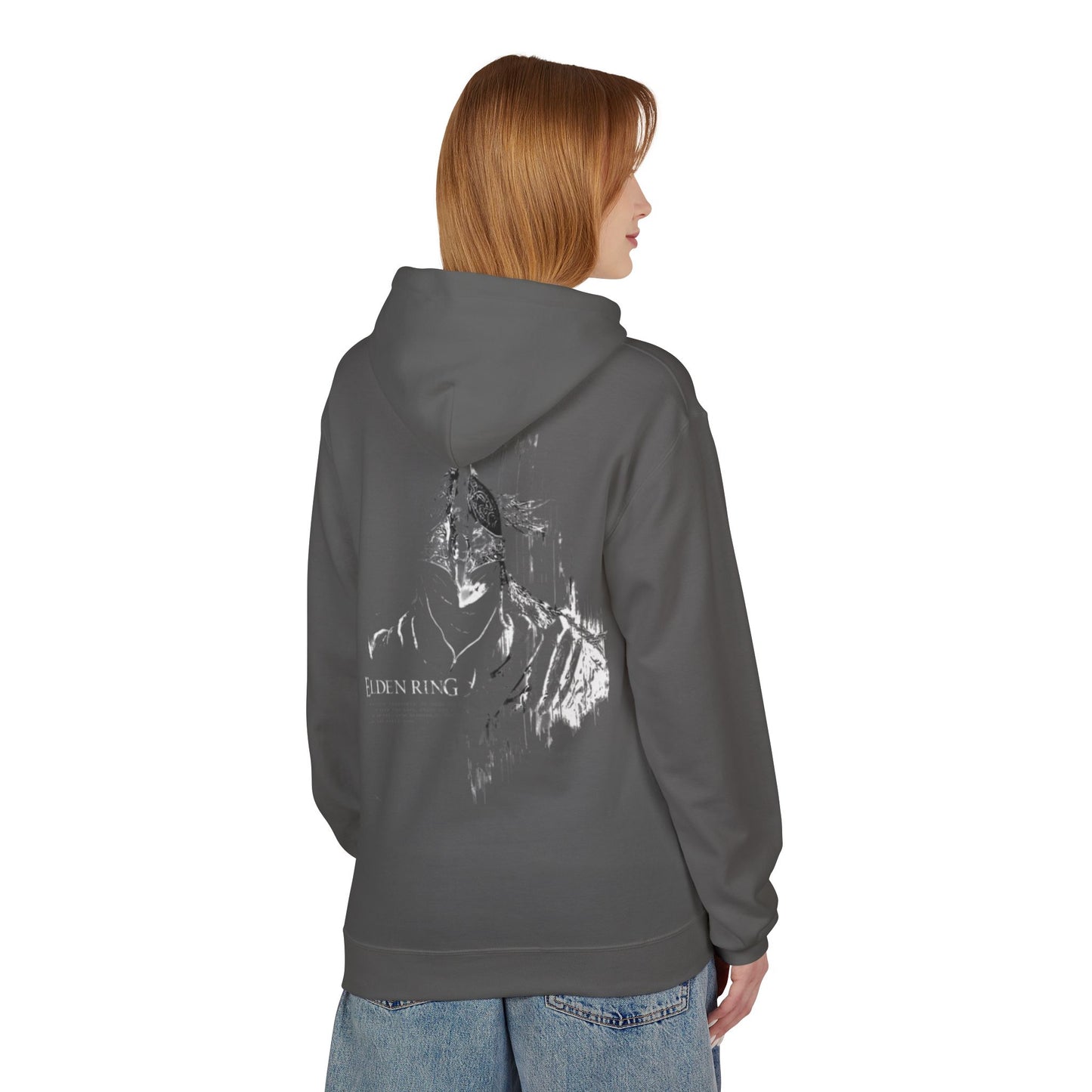Hoodie — Subtle Grunge Portrait Graphic Pullover